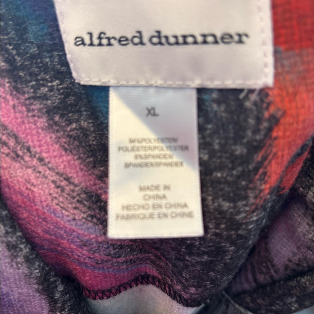 Alfred Dunner Multicolor Floral Turtleneck Knit Sweater - Picture 4 of 5